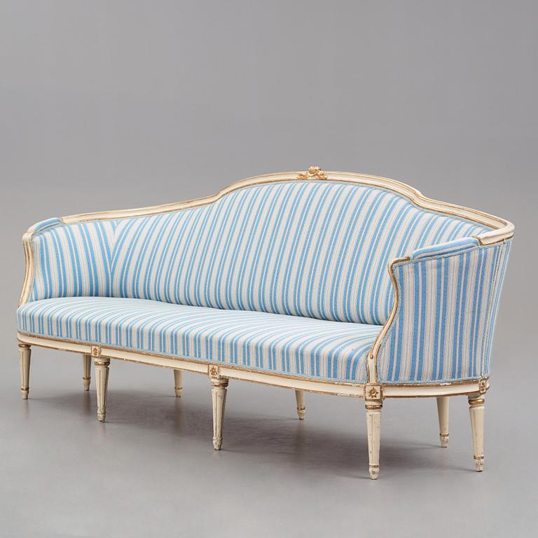 SOFFA, av Erik Öhrmark (mästare i Stockholm 1777-1813), 1780-tal, Gustaviansk.