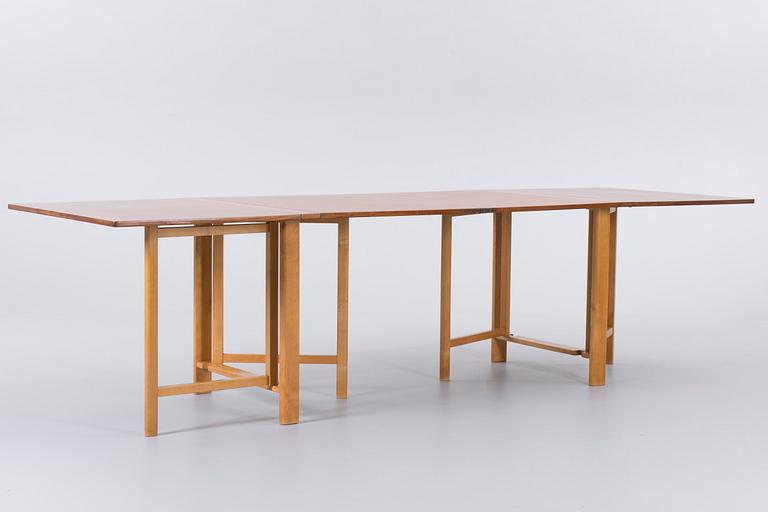 A BRUNO MATHSSON "MARIA FLAP" TABLE.