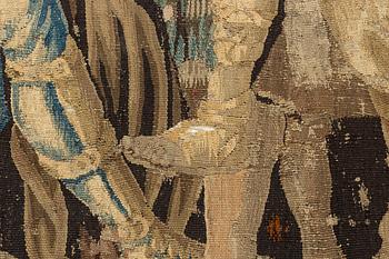 Vävd tapet-fragment, gobelängteknik, ca 294 x 251 cm, Flandern, 1600-tal.