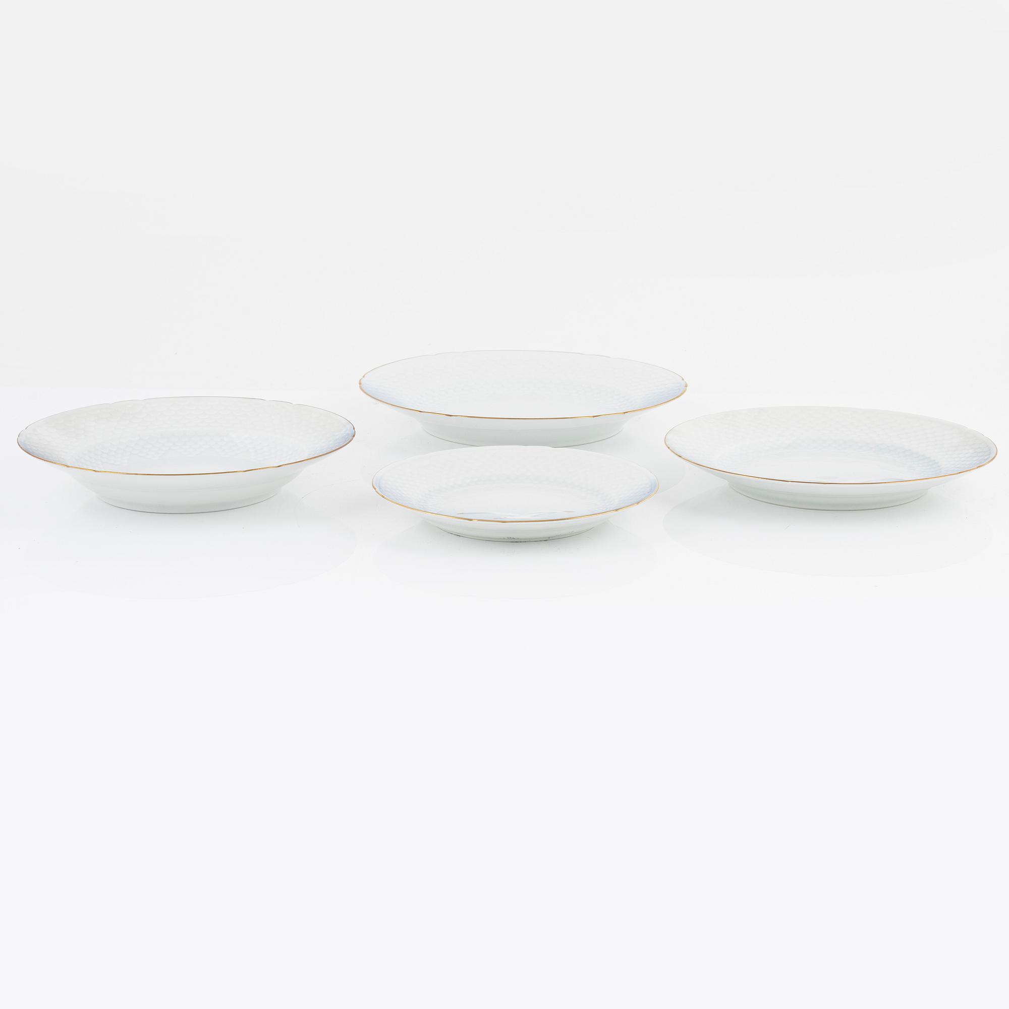 A 55-piece porcelain dinner service, "Måsen", Bing & Grøndahl, Denmark.