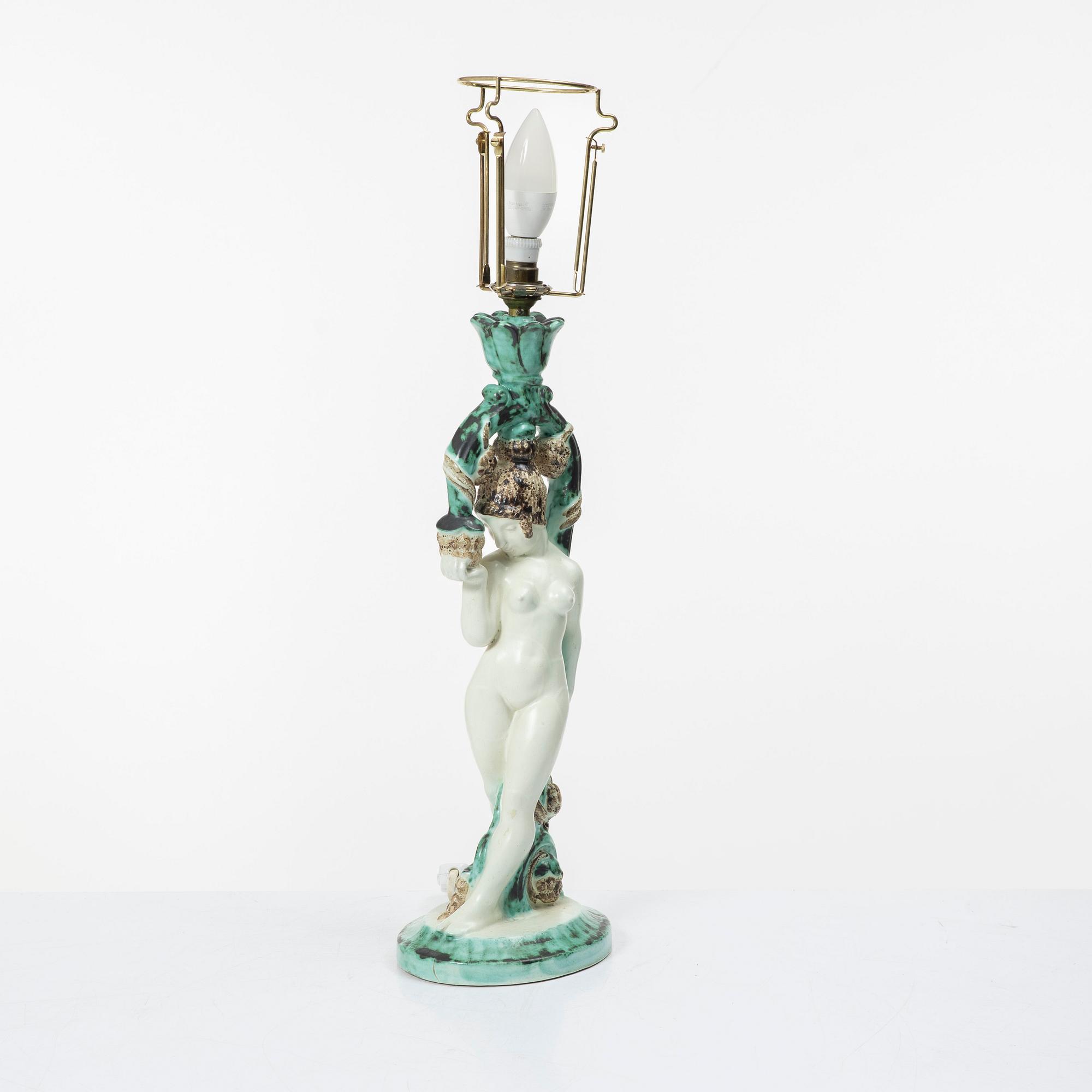 Table lamp, S:t Eriks Ceramic Factory, Uppsala, 1933-35.