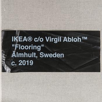 Virgil Abloh, matta, "Markerad" för IKEA. Ca 200x 90 cm.