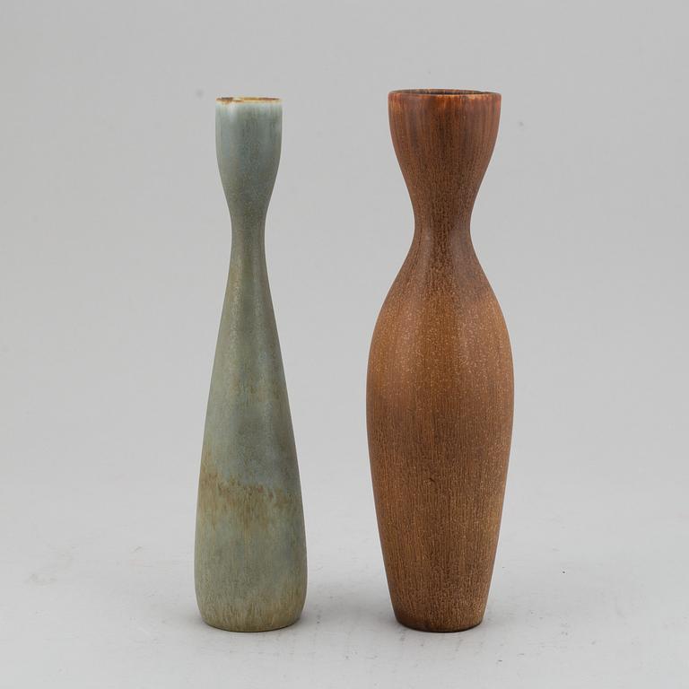 CARL-HARRY STÅLHANE, two stoneware vases, Rörstrand, Sweden 1950-60's.