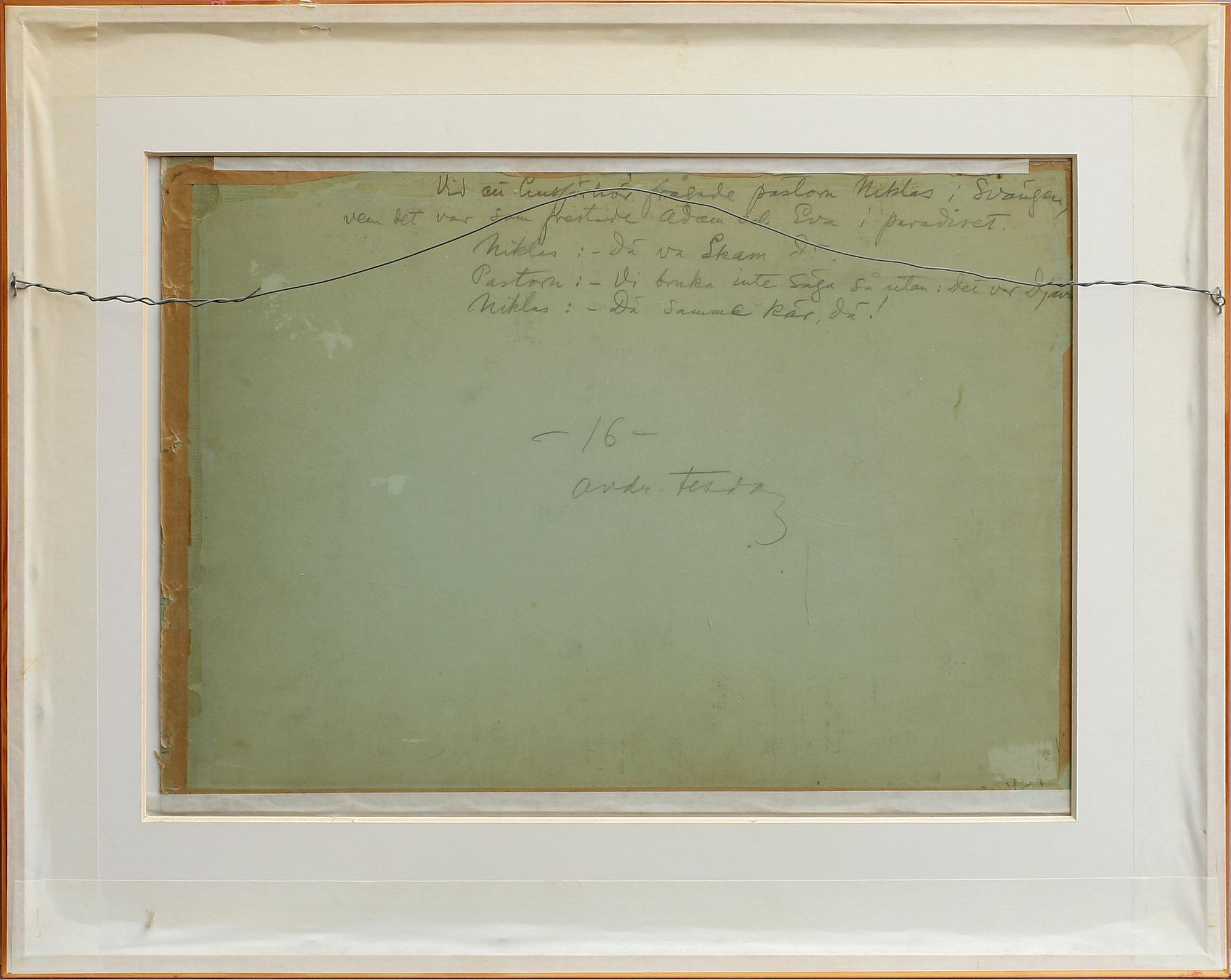 ALBERT ENGSTRÖM, tusch, 2 st, sign.