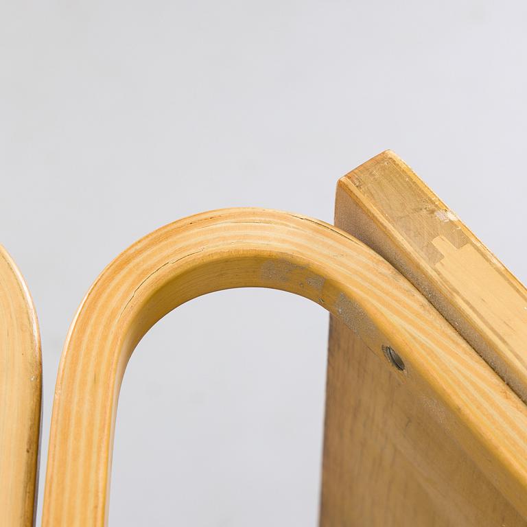 Alvar Aalto, two '112B' shelves, Artek, late 20th century.