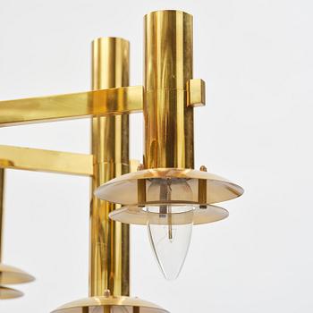 Holger Johansson, an imposing pair of ceiling lamps, Westal, Bankeryd, 1970s.