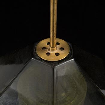 CARL FAGERLUND, taklampa, glas, Orrefors, 1900-talets andra hälft.