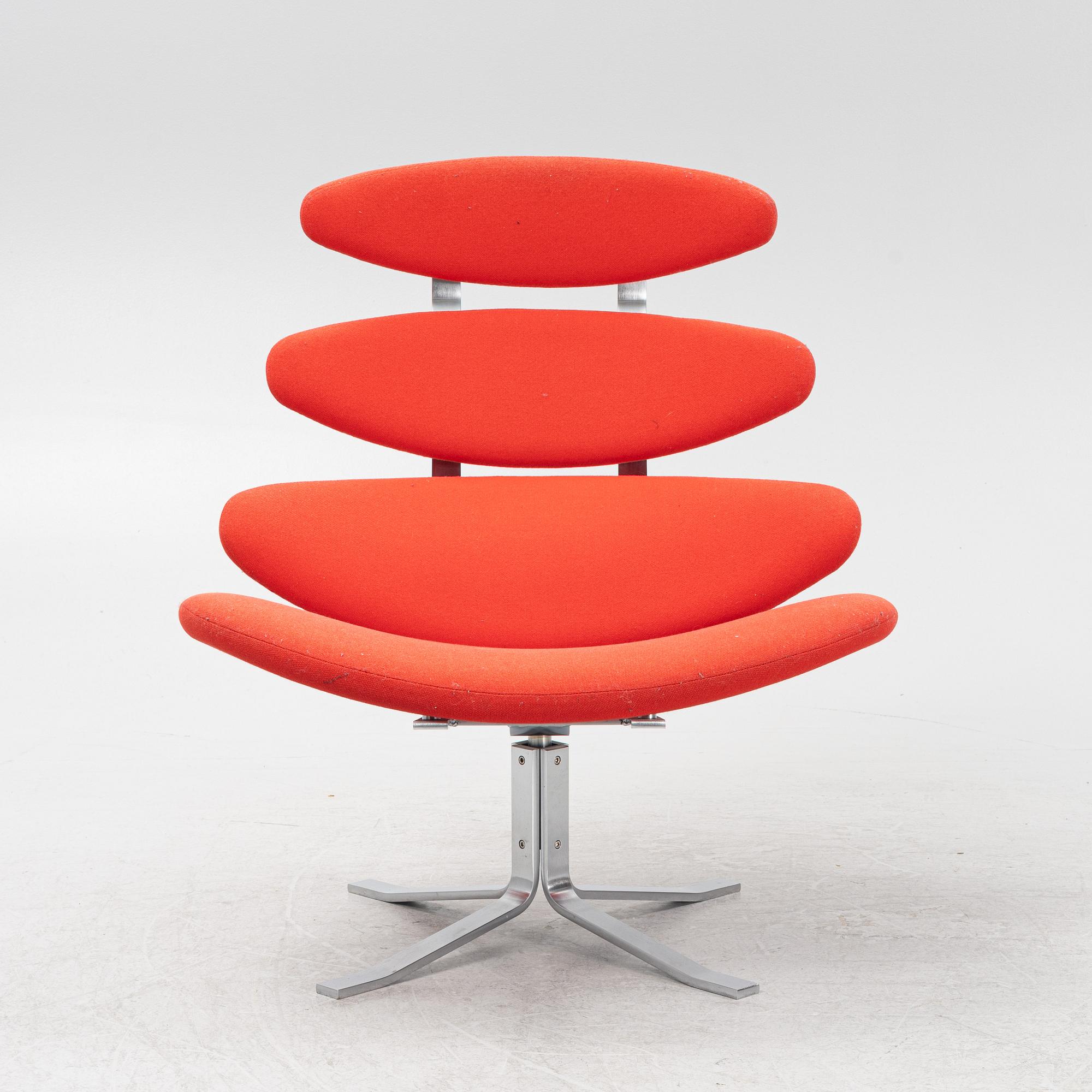 Poul Volther, fåtölj, "Corona EJ 5", Erik Jørgensen, Danmark.