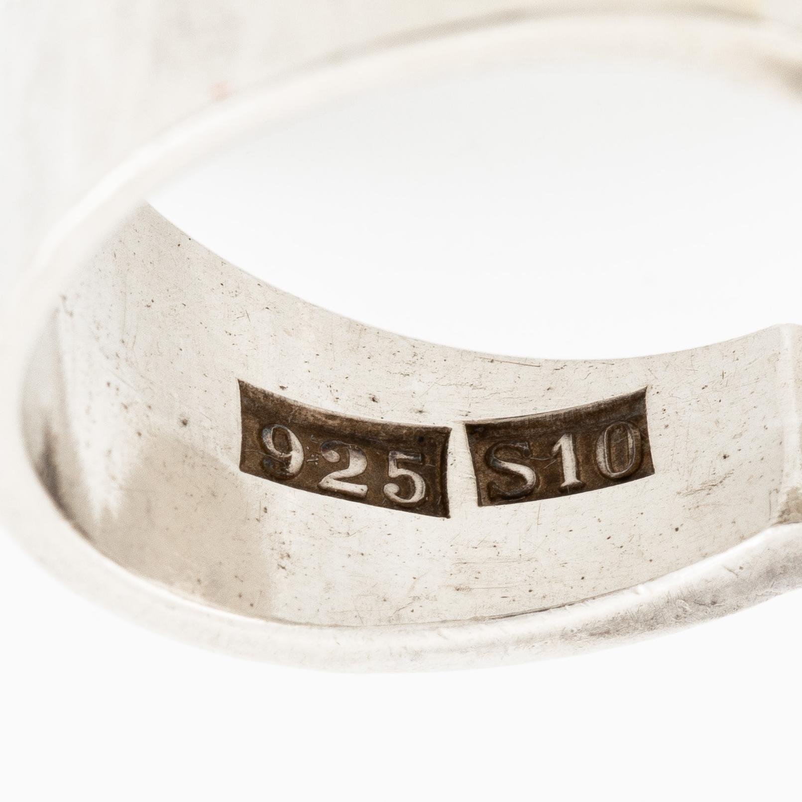 Sven-Erik Högberg, ring, sterlinsgsilver, Göteborg 1992.