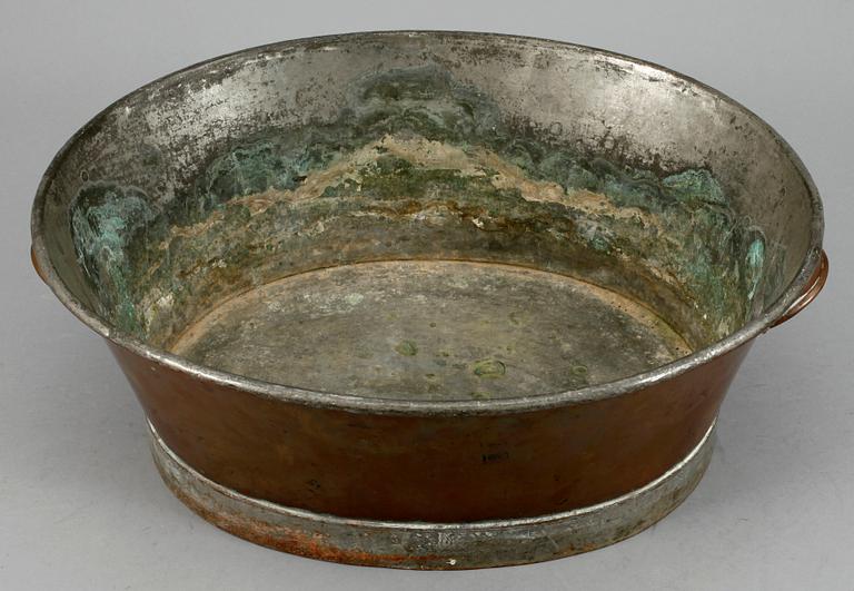 BALJOR, 2 st, koppar, 1800/1900-tal.