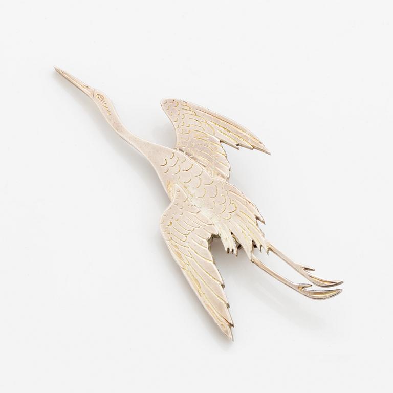 Wiwen Nilsson, silver brooch.