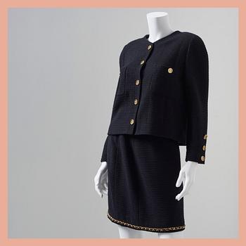 DRÄKT, Chanel, fransk storlek 40.