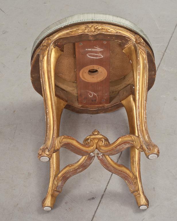 PIANOPALL, nyrokoko, 1800-talets andra hälft.