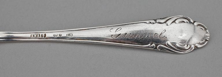 PARTI SILVER, 19 delar, bl a Bohm, Tyskland. Tot vikt ca 600 gram.