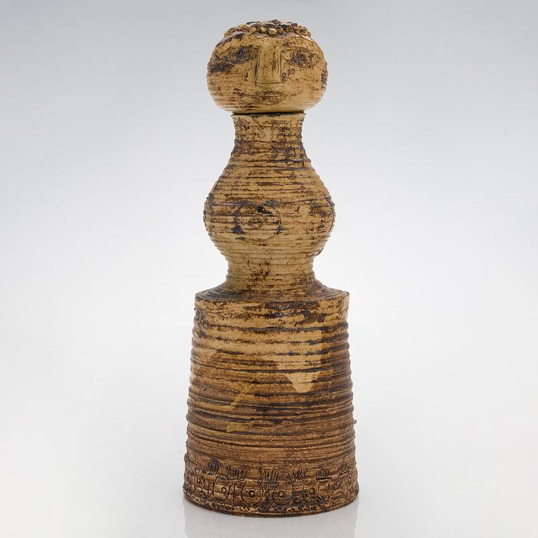 Eija Karivirta, skulptur/vas, stengods, signerad Eija Karivirta Finland.
