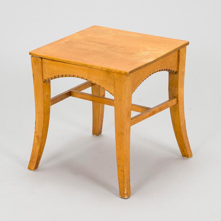 Yrjö Blomstedt, kirjoituspöytä ja jakkara, 1898.