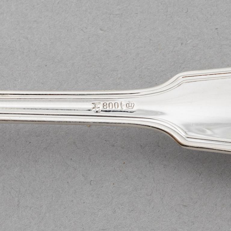 Koch & Bergfeld, a silver cutlery set, model Altfaden, Germany, second half of the 20th Century (71 pieces).