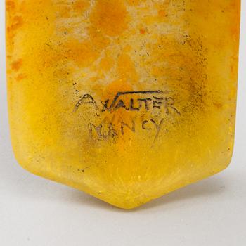 ALMARIC WALTER, an Art Nouveau pâte de verre dish, Nancy, France, circa 1900.