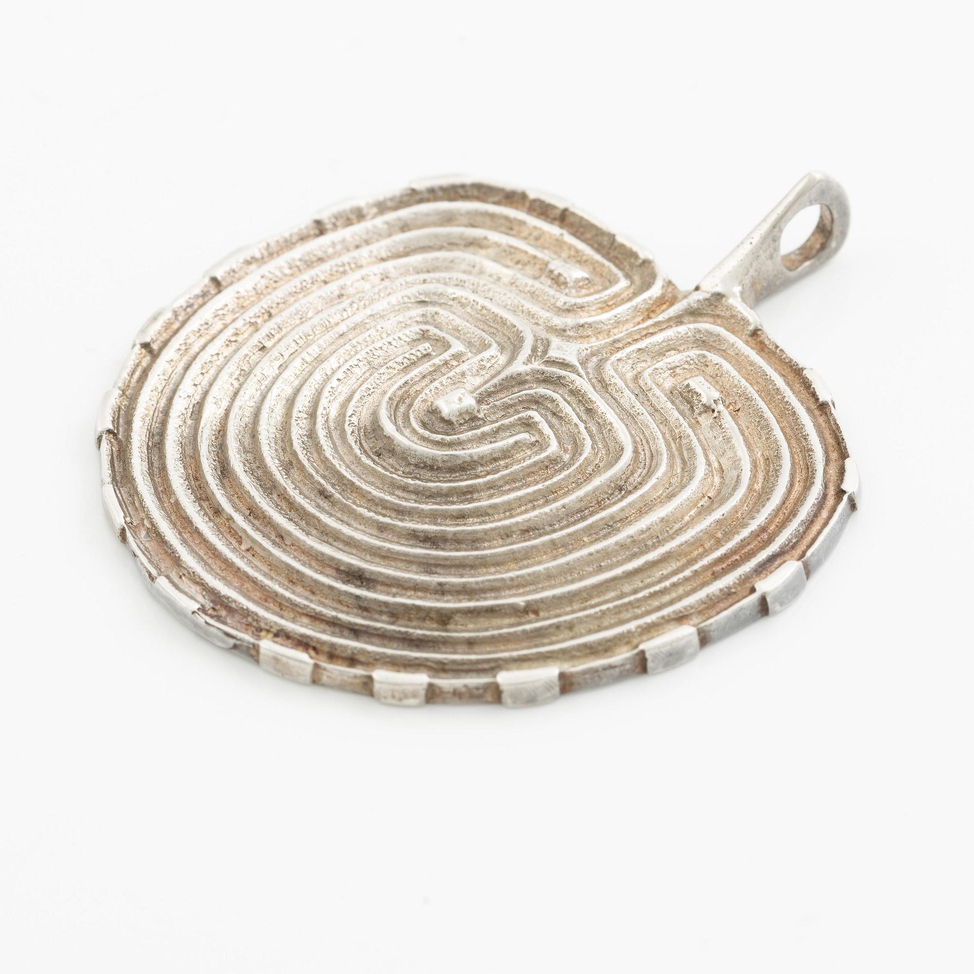 Inga-Britt "Ibe" Dahlquist, a pendant, silver, Visby 1984.