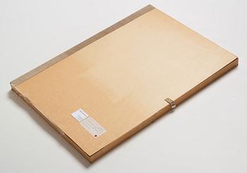 Ingo Meller, "Chromoxidgrün feuring – Farbton, Winton 43
Cadmiumrotpurpur, Scheveningen 25
Neapelgelb dunkel extra, Scheveningen 316".