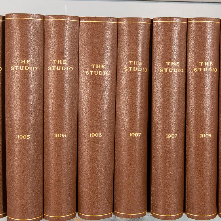 26 hardcover volumes of "The Studio", London 1901-16.