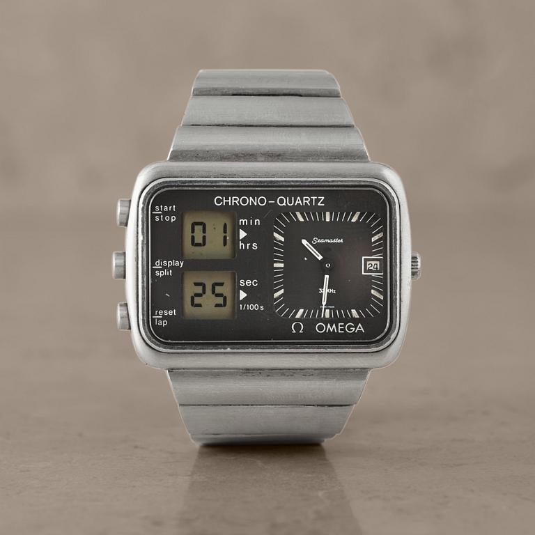 OMEGA, Seamaster, Chrono-Quartz, "Albatros", wristwatch, 46,7 x 34 mm,