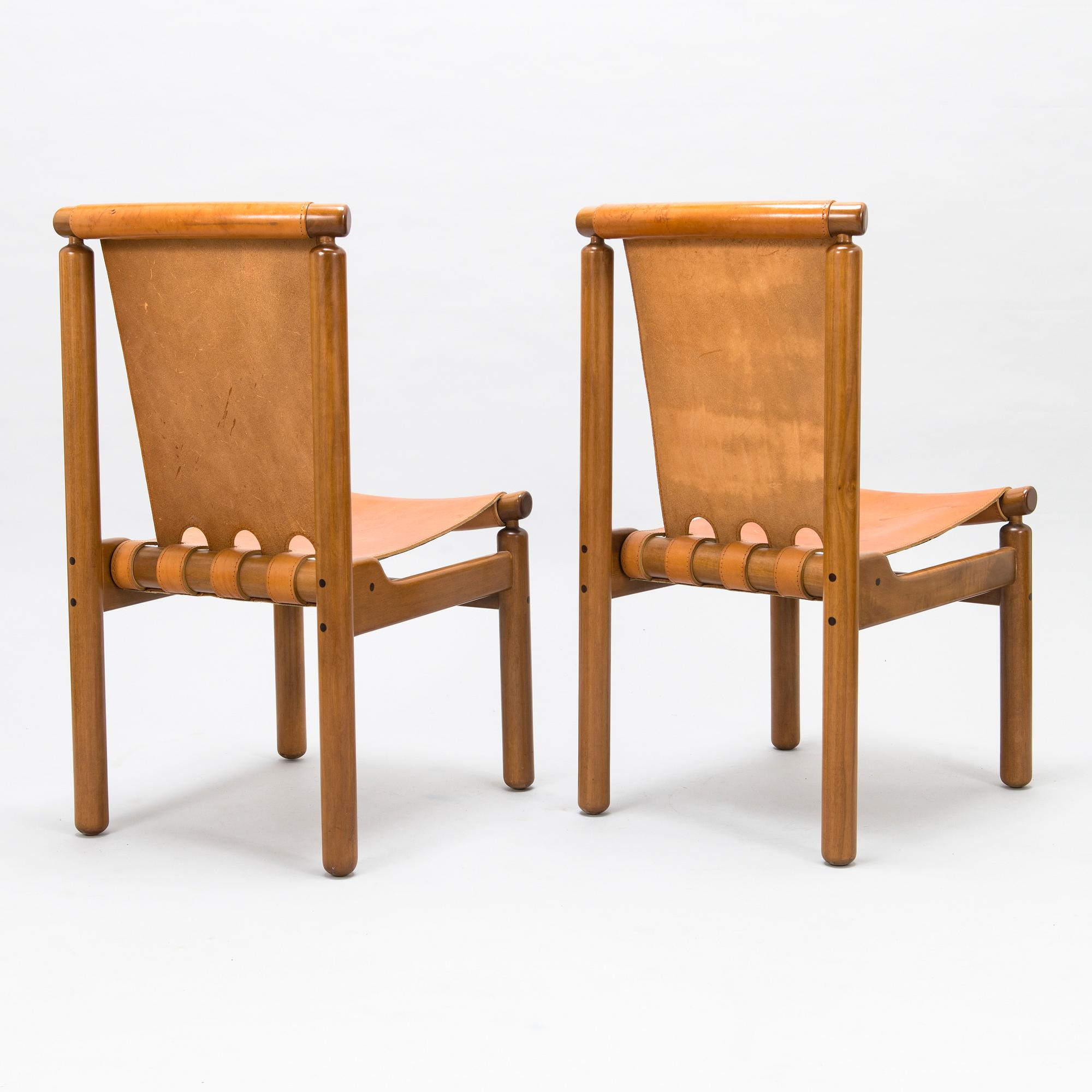 ILMARI TAPIOVAARA, four chairs for La Permanente Mobili Cantù, Italy.