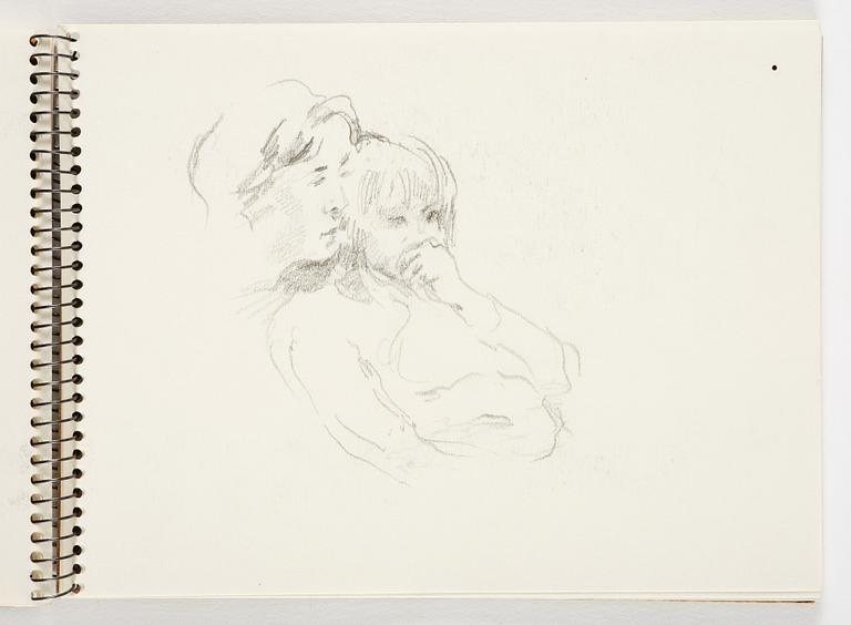 Lotte Laserstein, 4 skissböcker med blyertsteckningar.