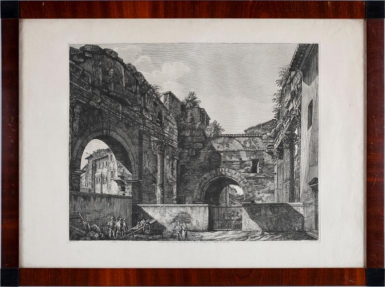 LUIGI ROSSINI, kopparstick, 3 st. 1800-tal.