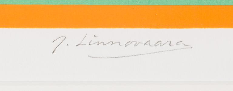 Juhani Linnovaara, serigrafia, signeerattu ja numeroitu 80/100.