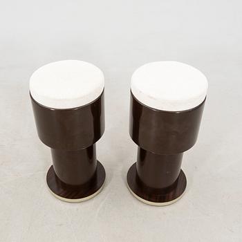 Bar stools, a pair from the second half of the 20th century.