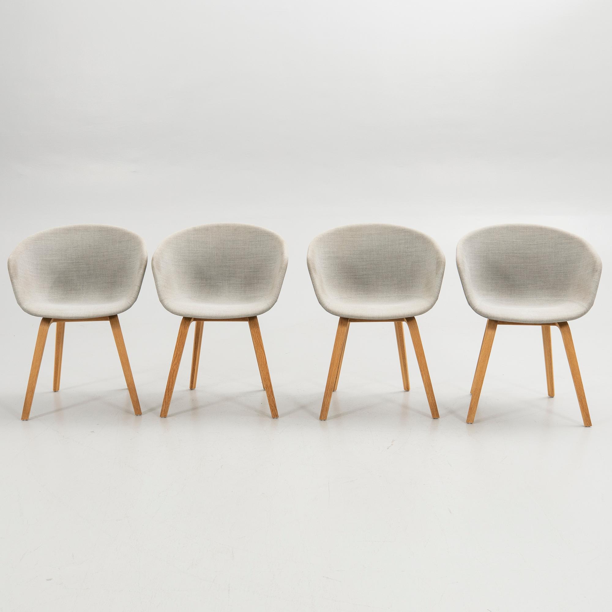 Stolar, 4 st, "About a Chair 23", HAY, 2000-tal.