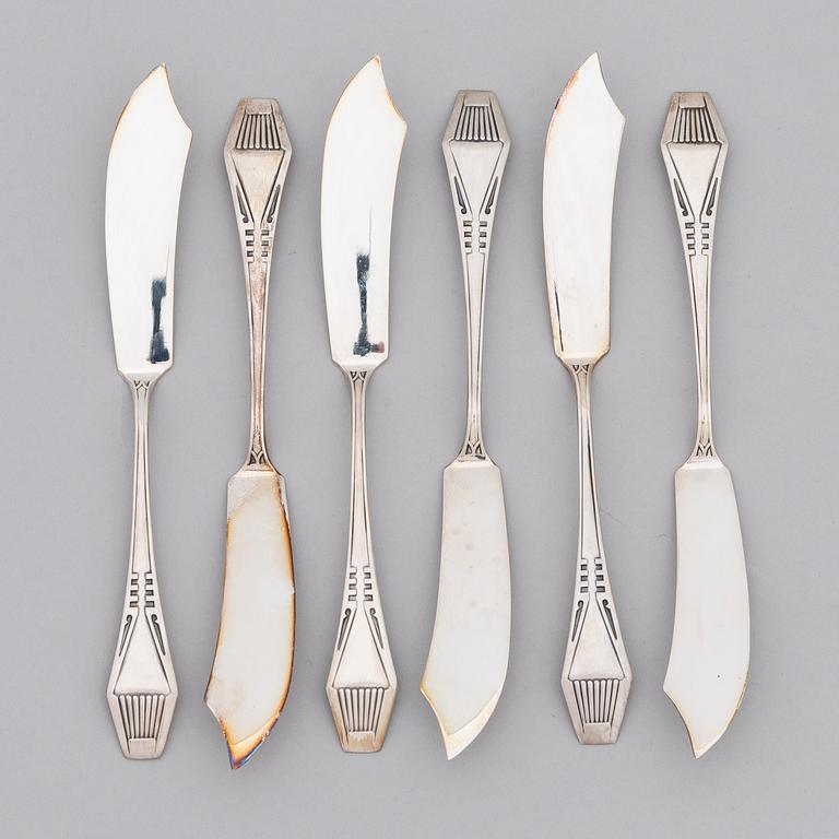 A 59-piece set of 'Suomi' silver cutlery, Kultateollisuus, Turku 1997-2010.