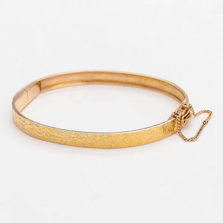 Björn Weckström, armring, "Lapinranne", 14K guld, Lapponia 1967.