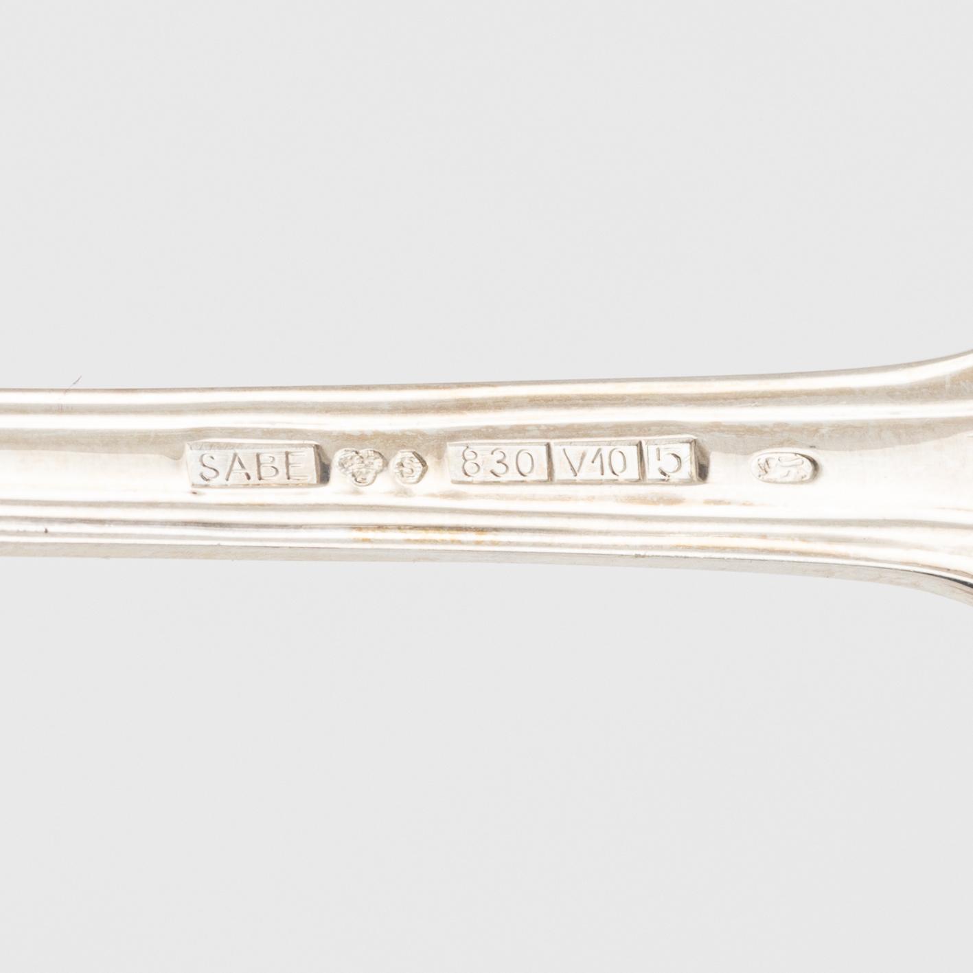 Besticksservis, 72 delar, silver, "Olga", SABE, 1993-95.