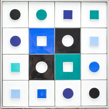 Victor Vasarely · VICTOR VASARELY, Relief, porslin. Rosenthal, signerad o numrerad 23/75.