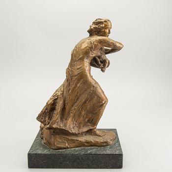 Gustav Adolf Hedblom, a signe bronze sculpture.