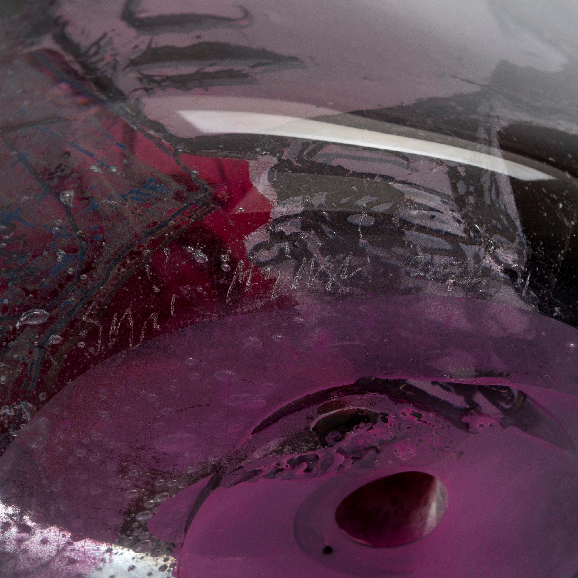 Sini Majuri, glasskulptur, "Anna", signerad Sini Majuri, Suomenlinna 2022.