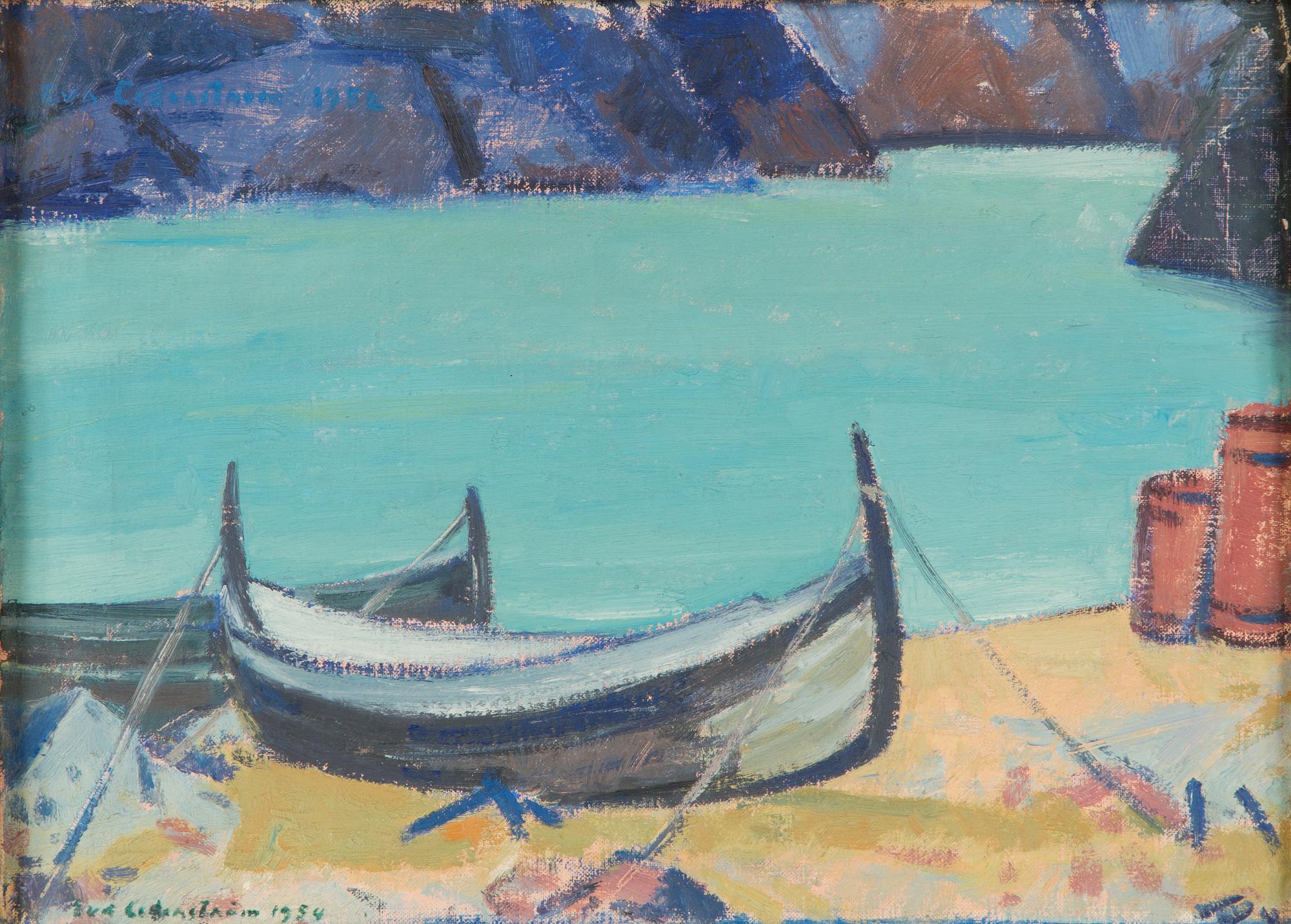 Eva Cederström, Veneitä rannalla.