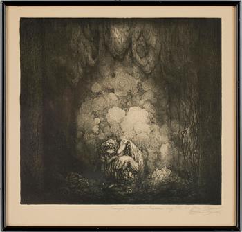 John Bauer · JOHN BAUER, litografi.