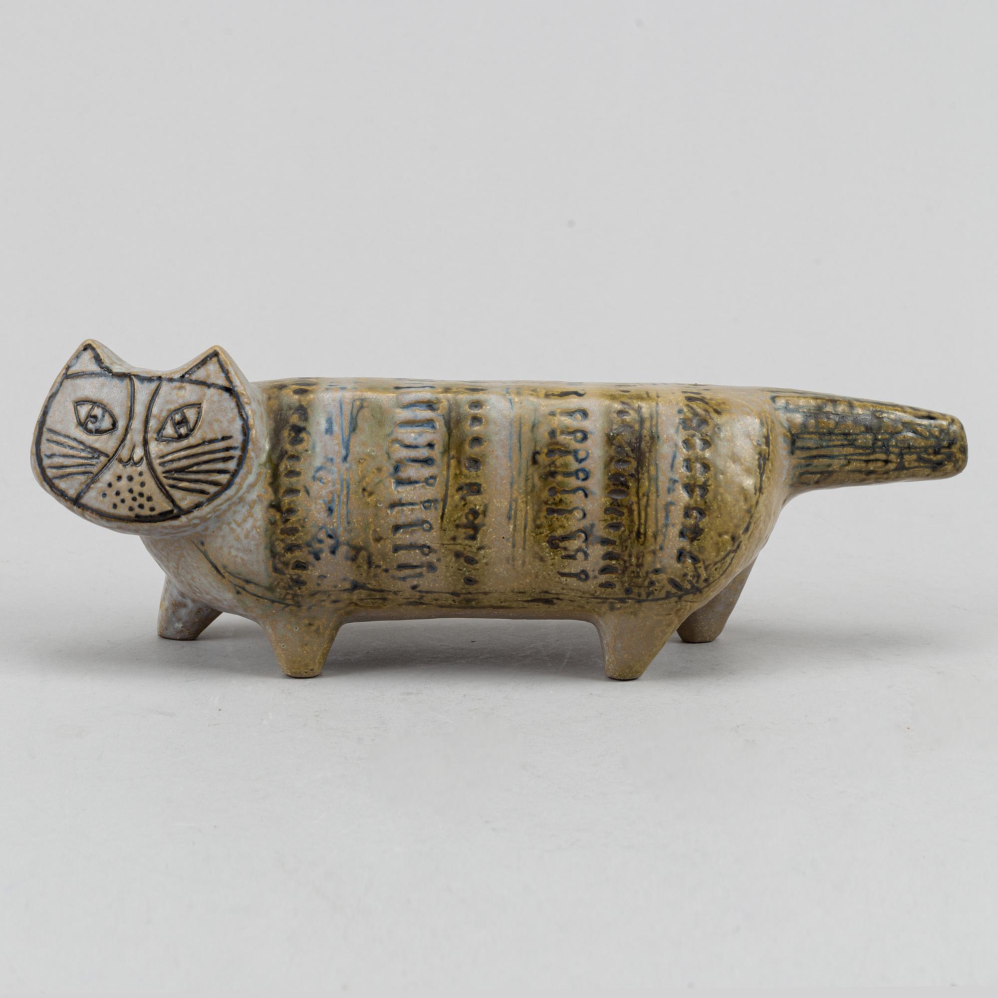 Lisa Larson, two stoneware figurines, Gustavsberg.