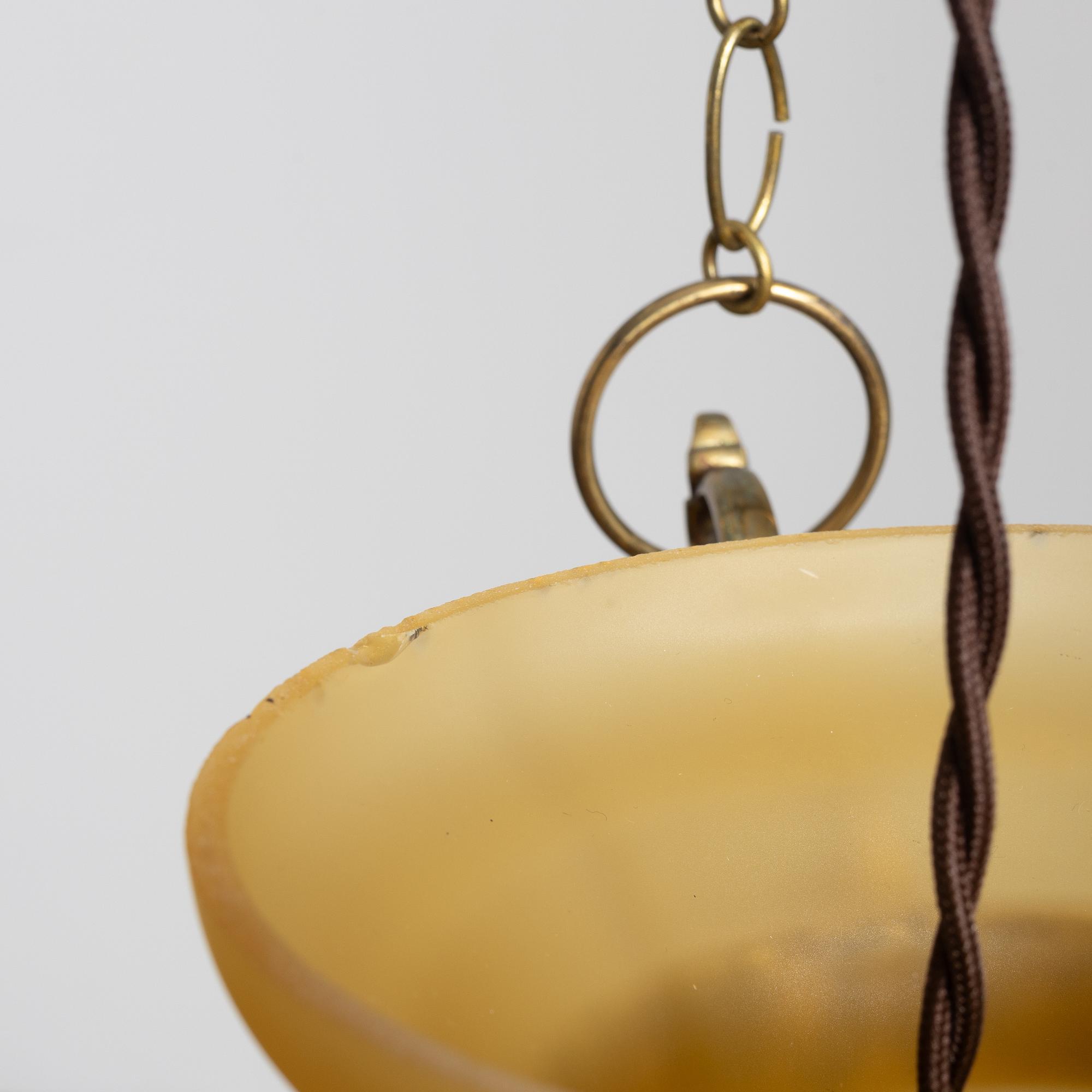 Bertil Brisborg, a ceiling lamp model "31914", Nordiska Kompaniet, 1940s-50s.