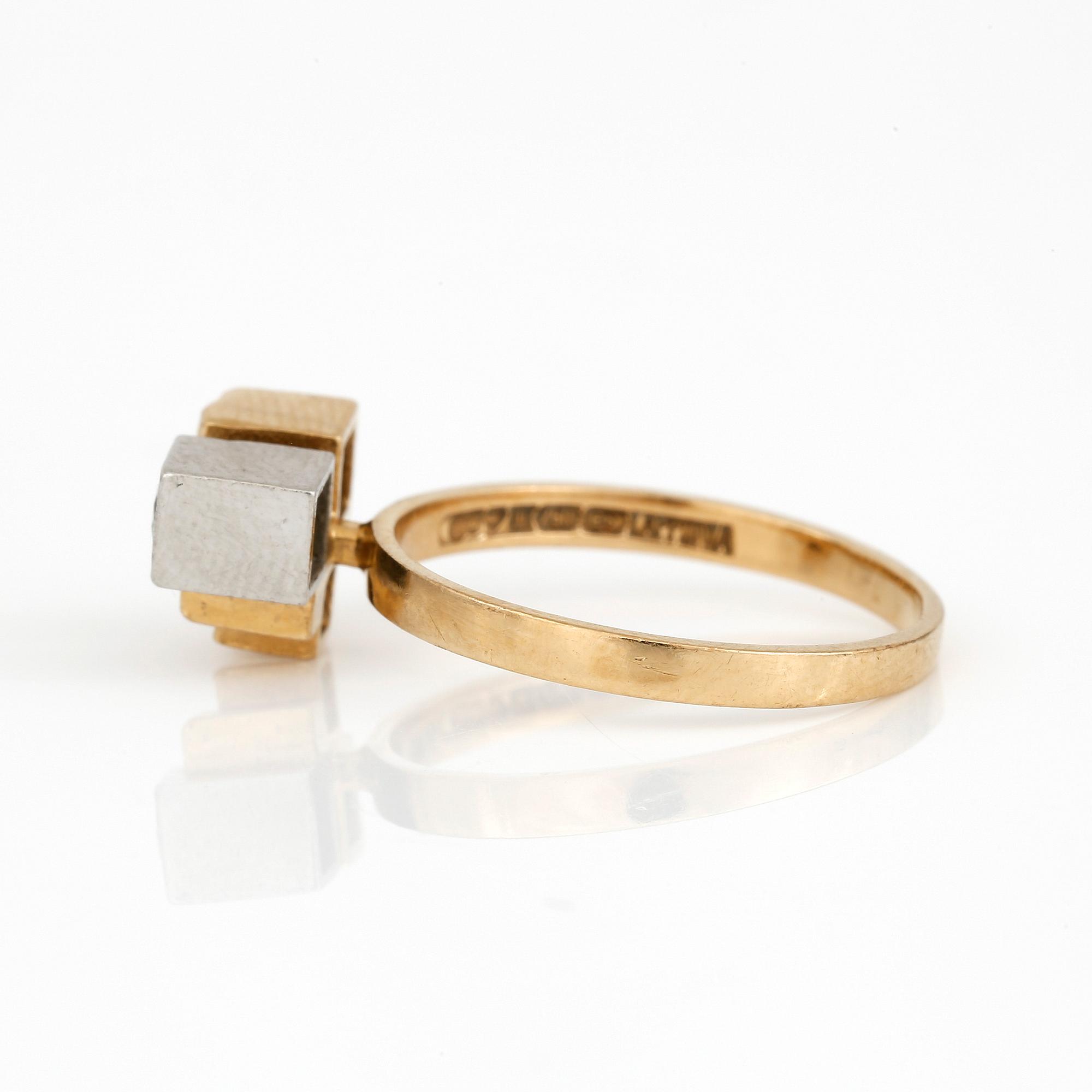 RING, med briljantslipad diamant, ca 0,09 ct, Lapponia, Finland, 1982.