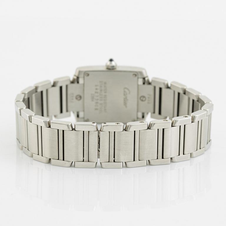 Cartier, Tank Francaise, armbandsur, 20 x 18 (25) mm.