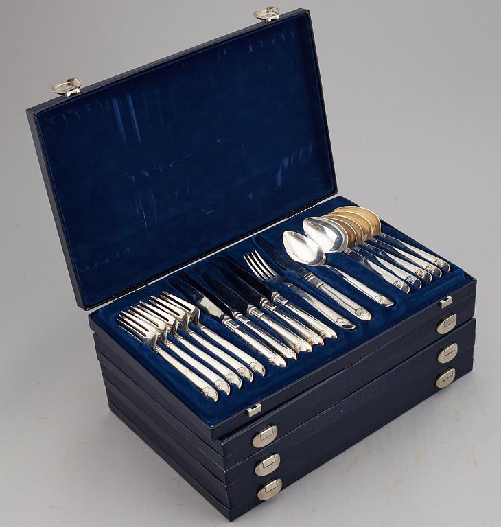 A Sigvard Bernadotte  service, Millenium design, 2000. (175 porcelain pieces and 96 cutlery pieces).