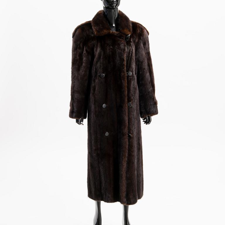 A SAGA MINK FUR COAT.