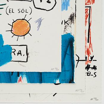 Jean-Michel Basquiat Efter, ”Ascent, Olympic, Leeches, and Liberty”.