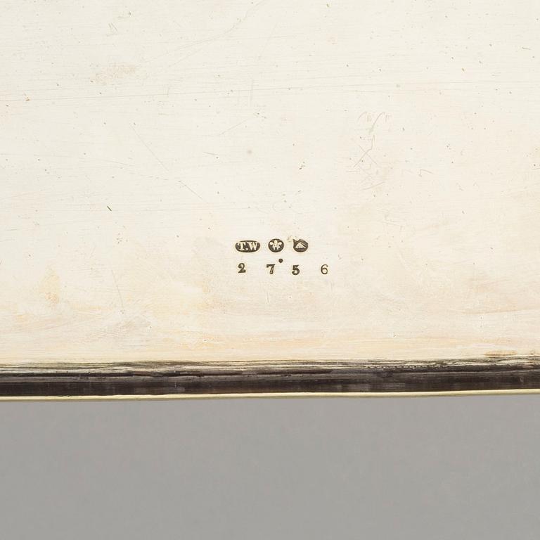 A second part of the 19th century silver plate tray.