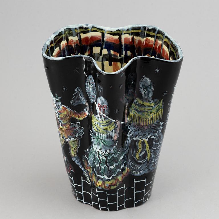 San Polo, a glazed ceramic vase, Venice, Italy probably 1950's.