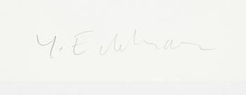 Yrjö Edelmann, färglitografi, 1991, signerad 45/150.